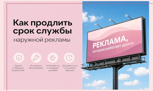 Как продлить срок службы наружной рекламы в Владивостоке