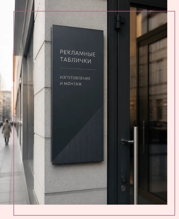 Рекламные таблички в Владивостоке по цене от 4575 р. | Аванза-Влд