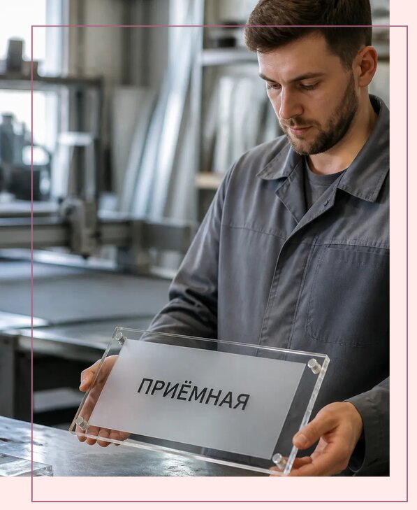 Таблички из оргстекла на заказ в Владивостоке от 3965 р. | Аванза-Влд