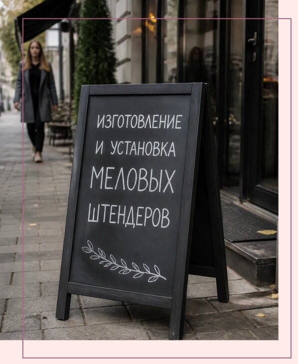 Меловые штендеры в Владивостоке по цене от 6608 р. | Аванза-Влд